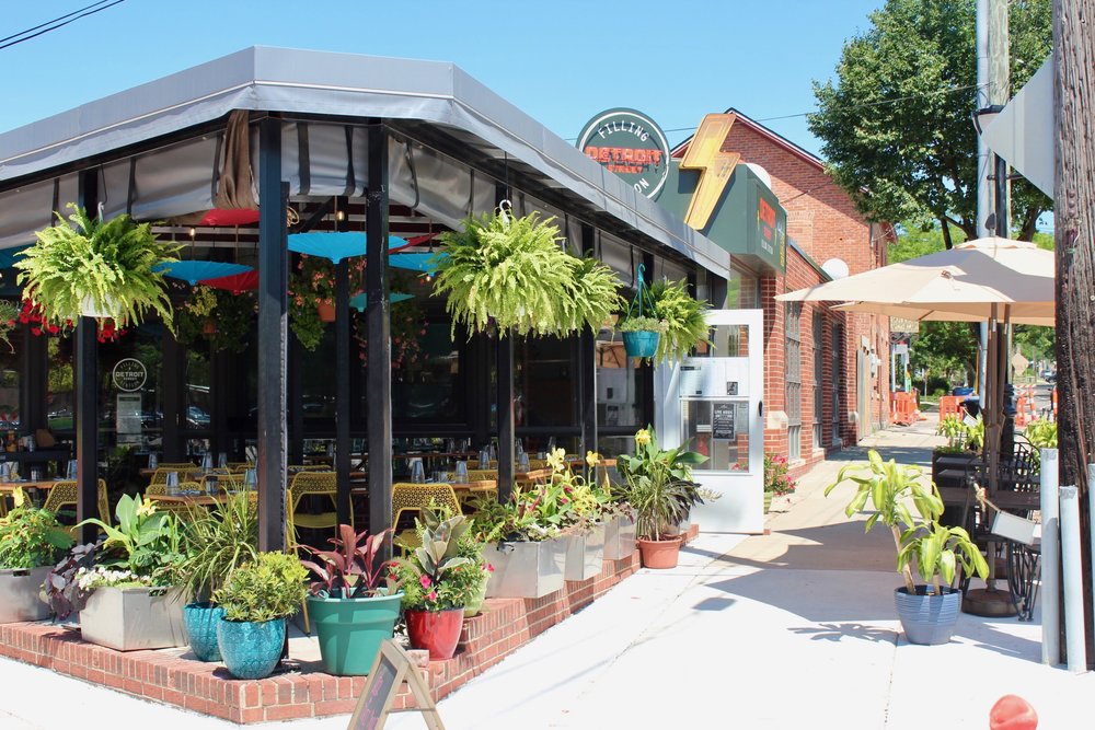 Detroit Street Filling Station outdoor seating