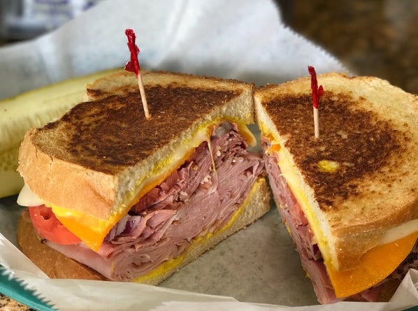 A sandwich from Maize and Blue Deli